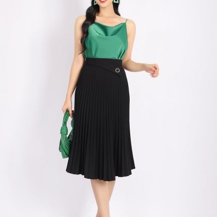 FA25310 - Silk two-piece shirt with loose-fitting collar and style - Elzoria